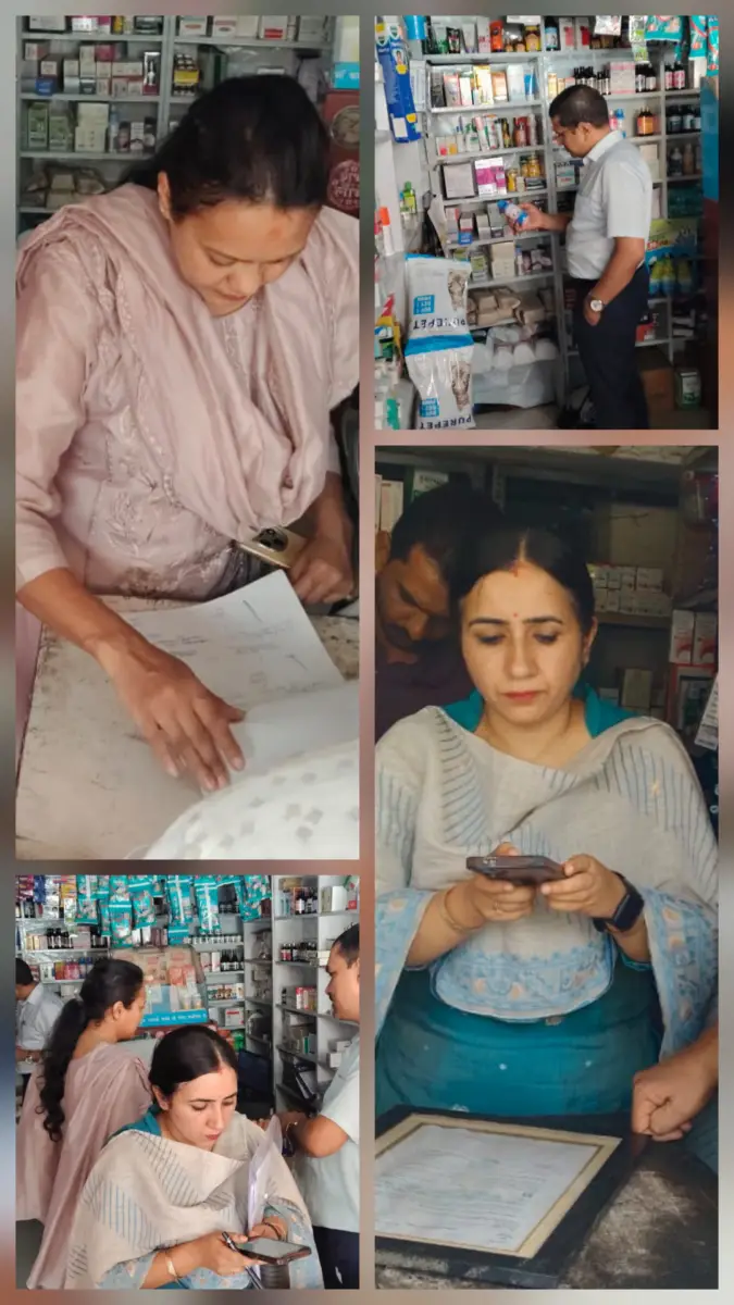कालाढूंगी में मेडिकल स्टोरों का निरीक्षण, प्रतिबंधित दवाओं की बिक्री पर सख्त निर्देश